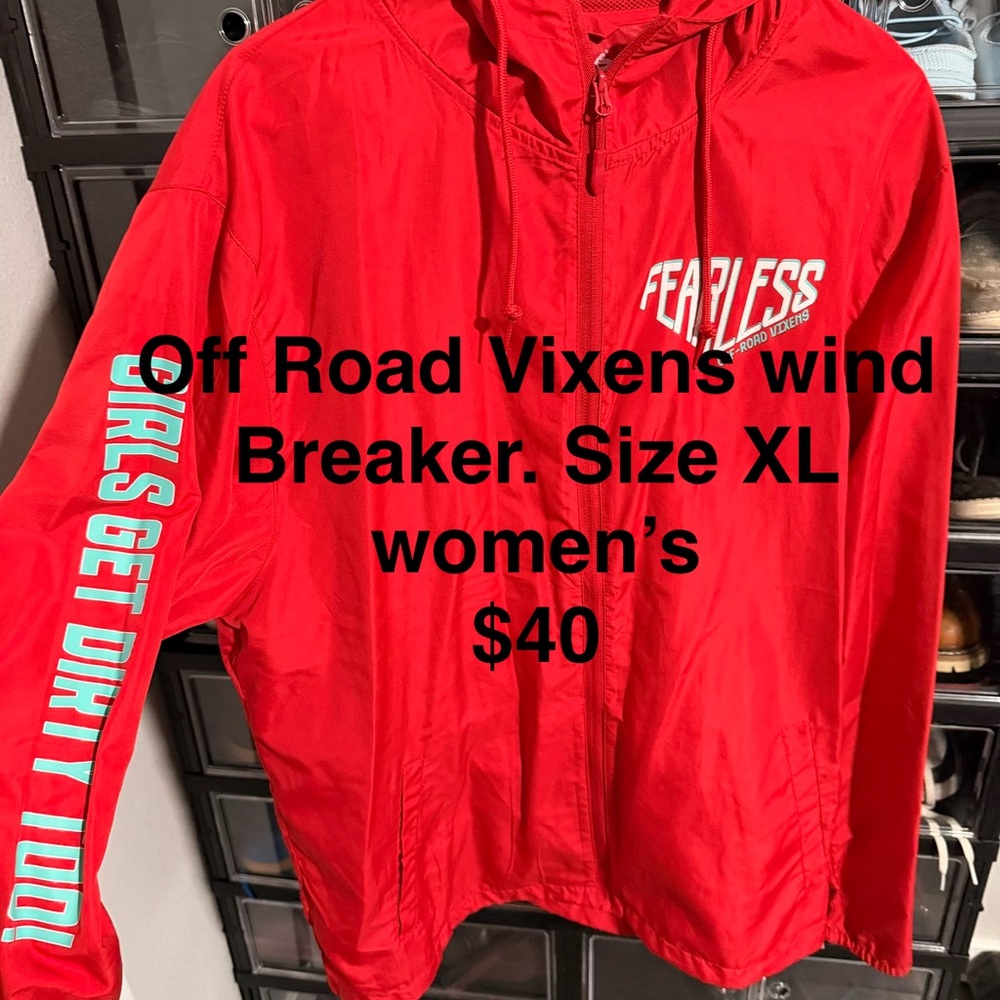 Red Off-Road Vixens Windbreaker Jacket